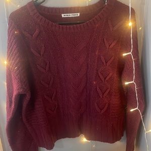 Burgundy sweater